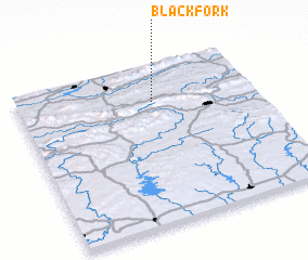 3d view of Black Fork