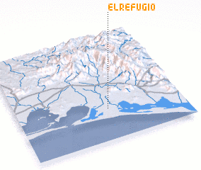 3d view of El Refugio