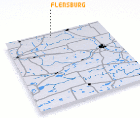 3d view of Flensburg