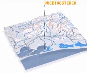 3d view of Puerto Estereo