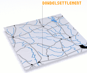 3d view of Dowdel Settlement