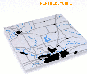 3d view of Weatherby Lake