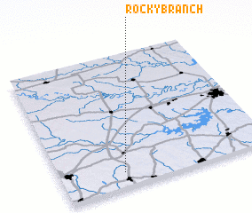 3d view of Rocky Branch