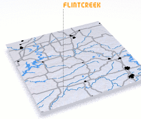 3d view of Flint Creek