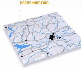 3d view of Rocky Mountain