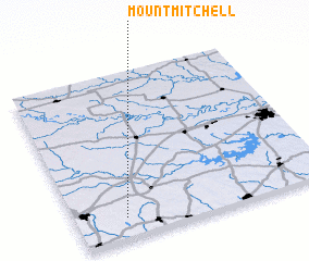 3d view of Mount Mitchell