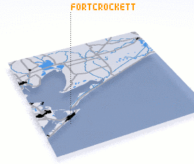 3d view of Fort Crockett