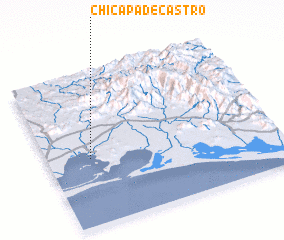 3d view of Chicapa de Castro