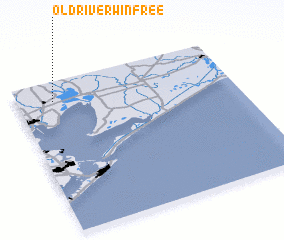 3d view of Old River-Winfree