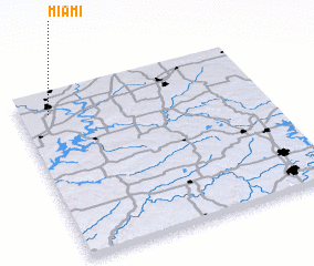 3d view of Miami