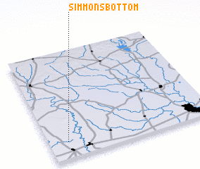 3d view of Simmons Bottom