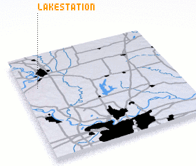 3d view of Lake Station