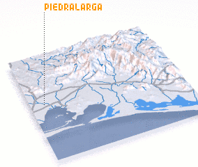 3d view of Piedra Larga