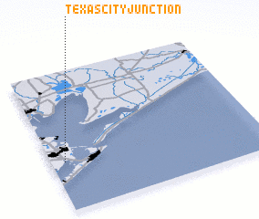 3d view of Texas City Junction