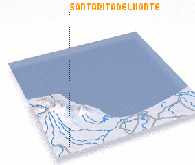 3d view of Santa Rita del Monte