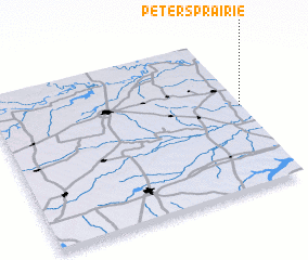 3d view of Peters Prairie