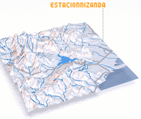 3d view of Estación Nizanda