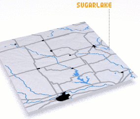 3d view of Sugar Lake