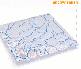 3d view of Arroyo Tonto