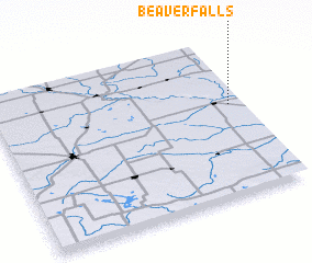 3d view of Beaver Falls