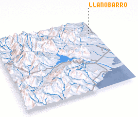 3d view of Llano Barro