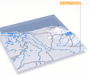 3d view of San Manuel