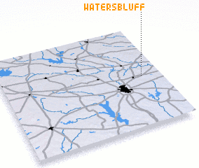 3d view of Waters Bluff