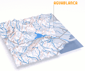 3d view of Agua Blanca