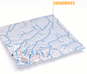 3d view of San Andrés