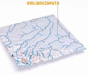 3d view of Emiliano Zapata