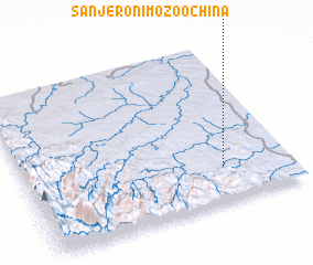 3d view of San Jerónimo Zoochina