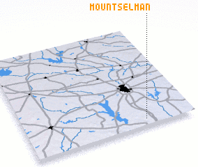 3d view of Mount Selman