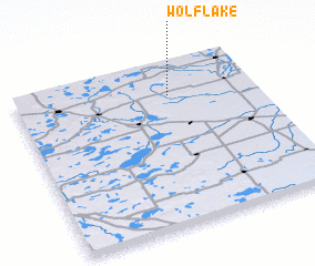 3d view of Wolf Lake