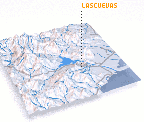 3d view of Las Cuevas