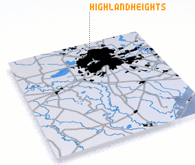 3d view of Highland Heights