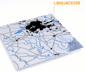 3d view of Lake Jackson