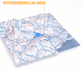 3d view of Potrero de Villalobos