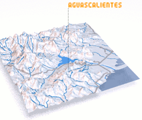 3d view of Aguas Calientes