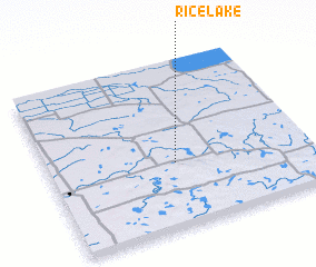 3d view of Rice Lake