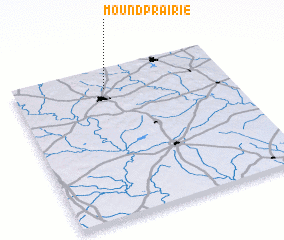 3d view of Mound Prairie