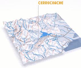 3d view of Cerro Coache