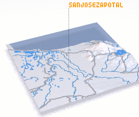 3d view of San José Zapotal