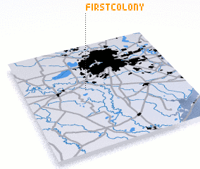 3d view of First Colony