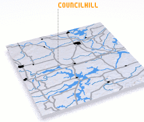 3d view of Council Hill