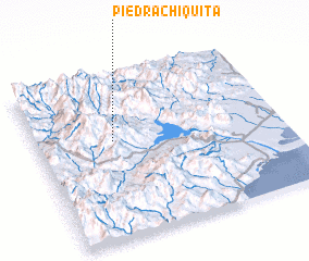 3d view of Piedra Chiquita