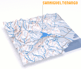 3d view of San Miguel Tenango