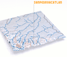 3d view of San Pedro Acatlán