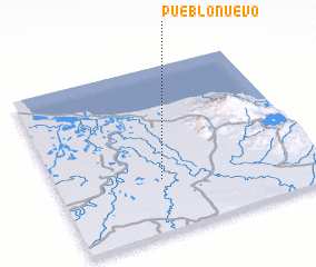 3d view of Pueblo Nuevo