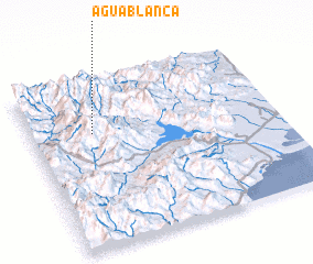 3d view of Agua Blanca