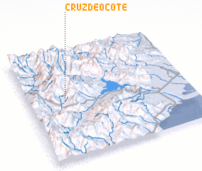 3d view of Cruz de Ocote